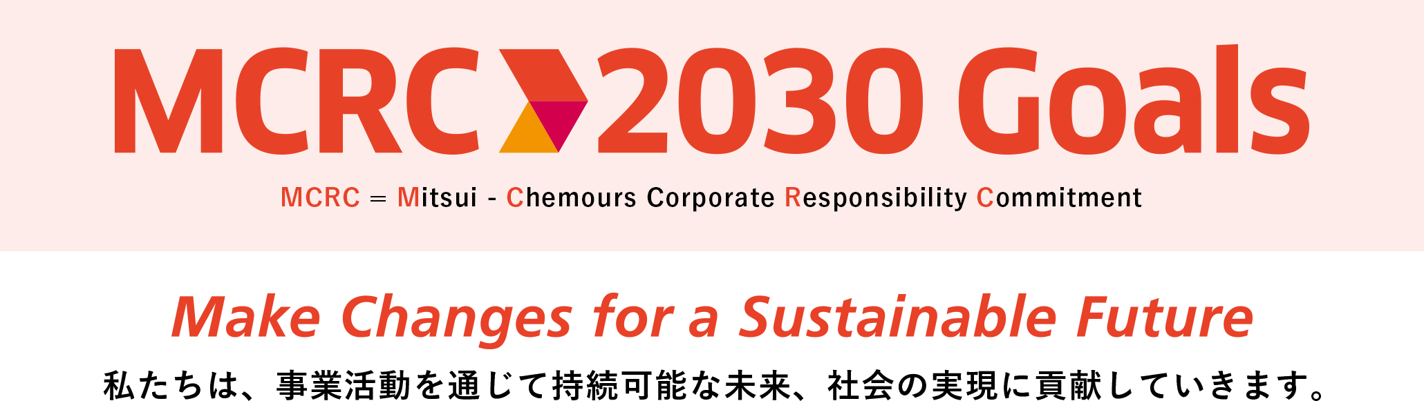 MCRC 2030 Goals